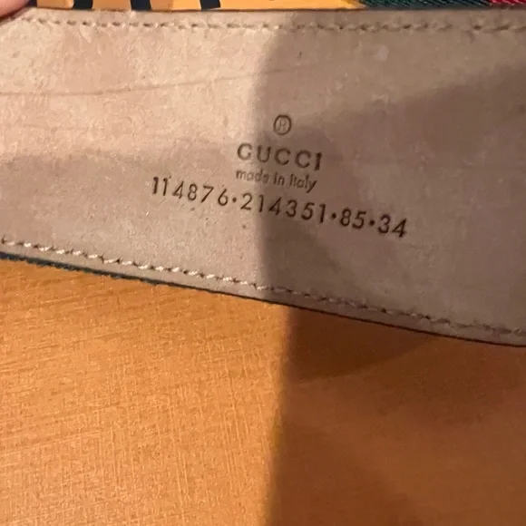 Gucci Web belt with G buckle - Picture 8 of 8